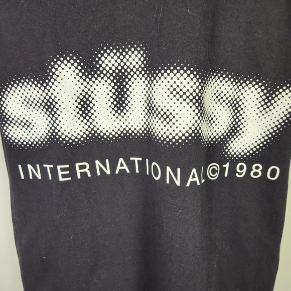 Rare NWOT Stussy International 1980 Blur Tee In Black Streetwear Small #0592 - Picture 2 of 8